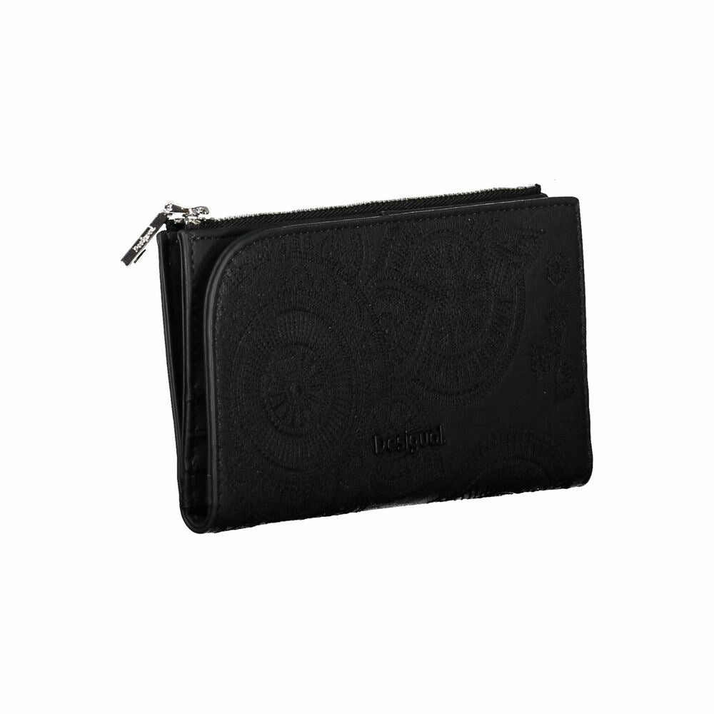 Desigual Chic Black Dual Compartment Women's Wallet