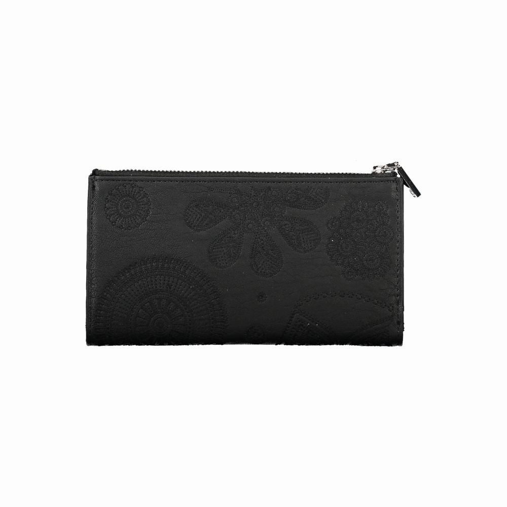 Desigual Chic Black Dual Compartment Women's Wallet