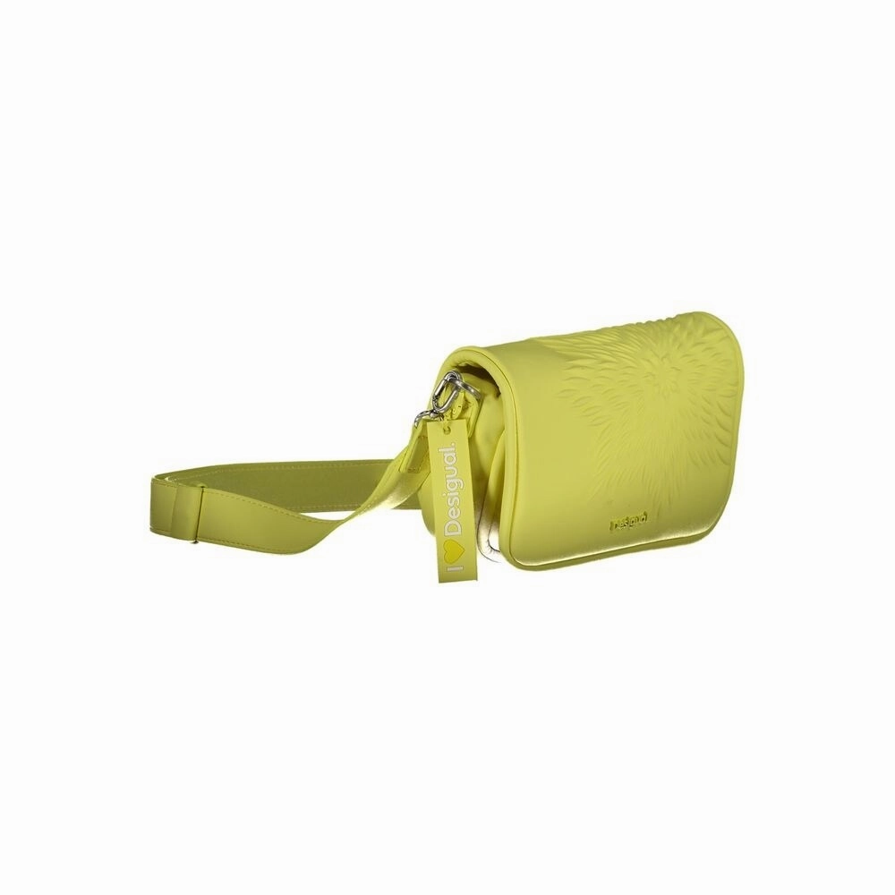 Desigual Yellow Polyethylene Women's Handbag