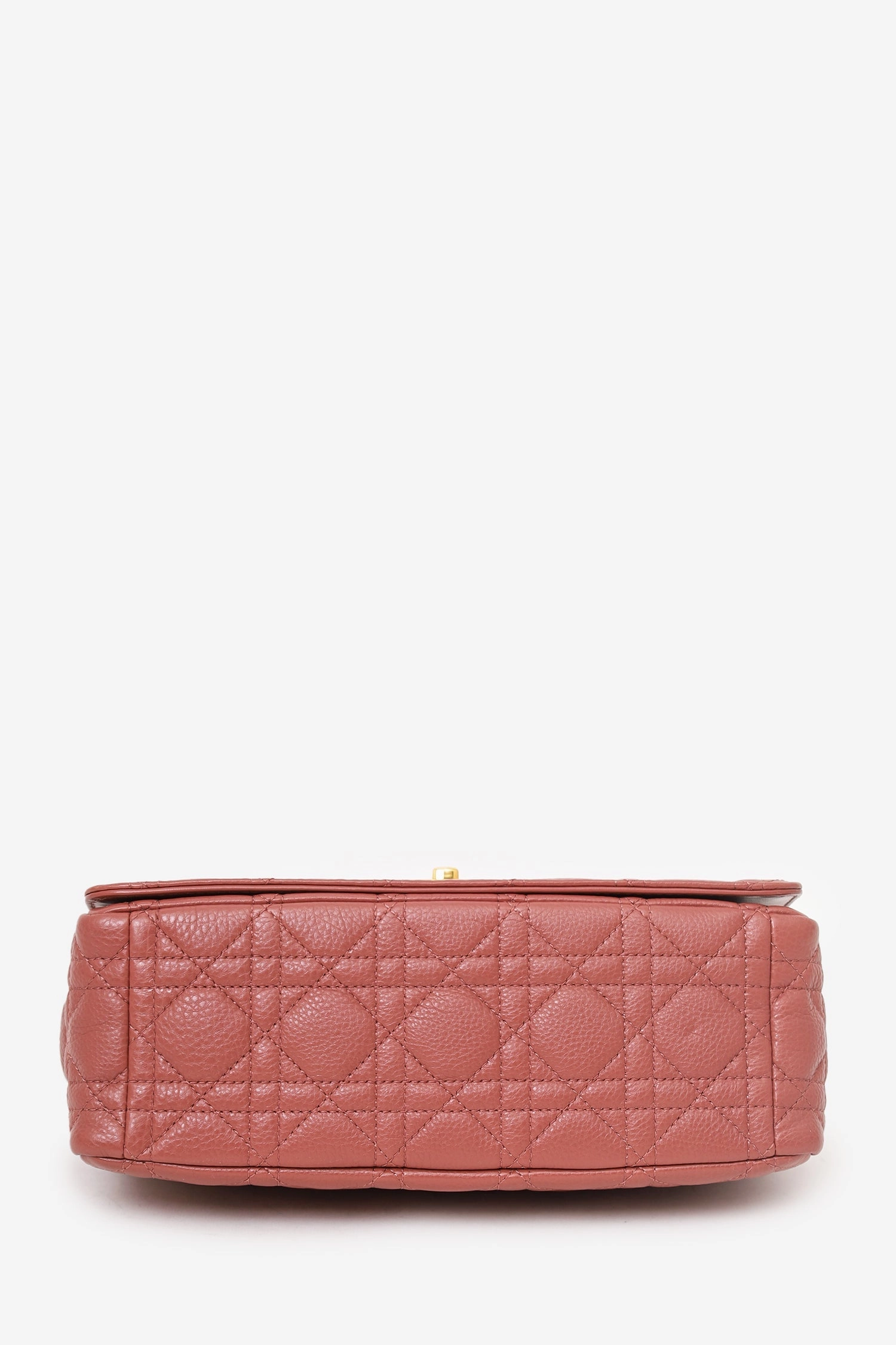Dior 2022 Rust Cannage Leather Medium Caro Shoulder Bag