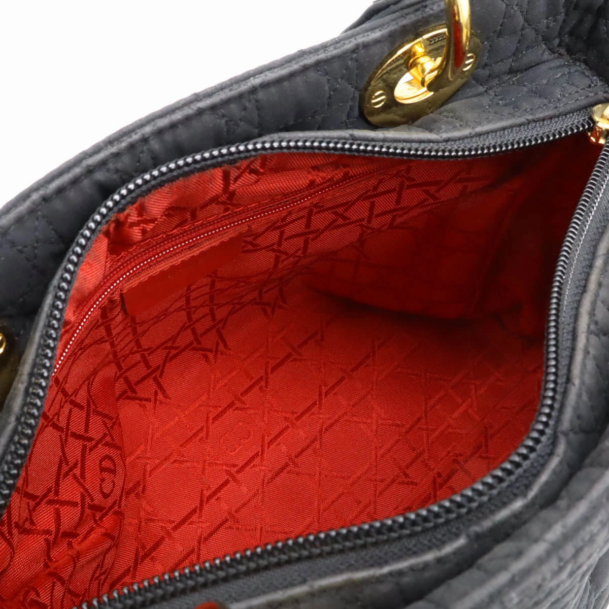 Dior Lady Dior Cannage Nylon Handbag