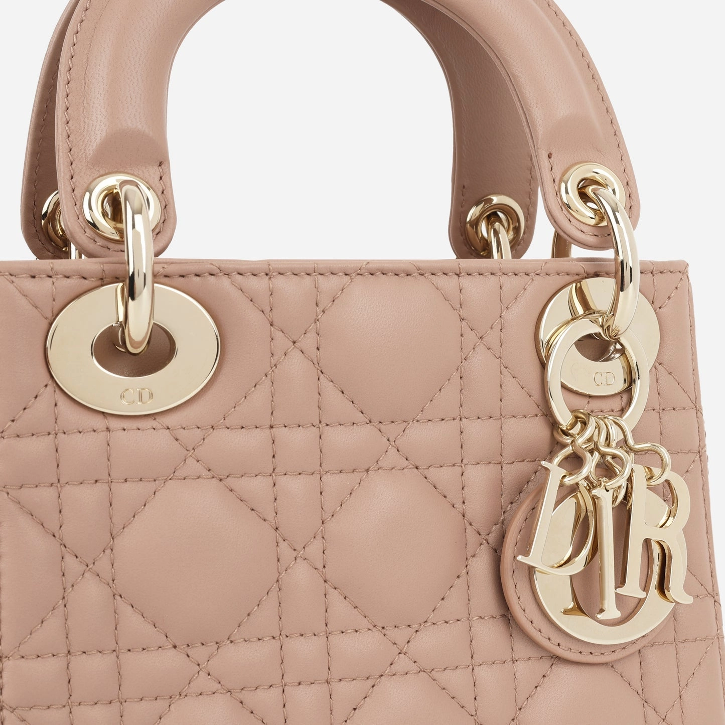 Dior Mini Lady Dior Blush Lambskin CGHW