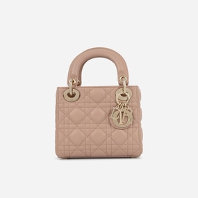 Dior Mini Lady Dior Blush Lambskin CGHW