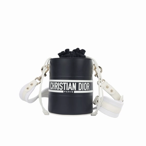 Dior Small Dior Vibe Bucket Bag - Navy/White (NWT)