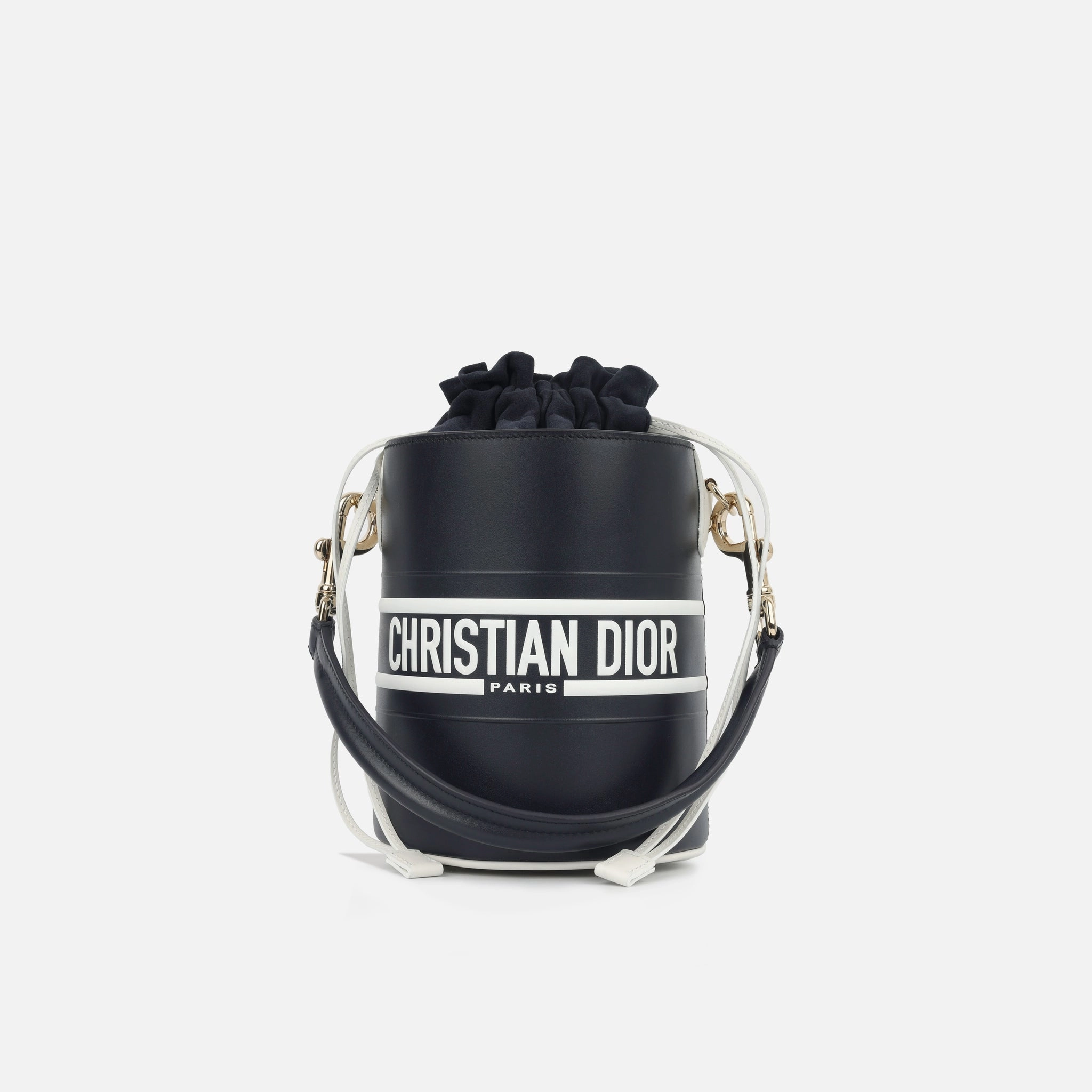 Dior Small Dior Vibe Bucket Bag - Navy/White (NWT)