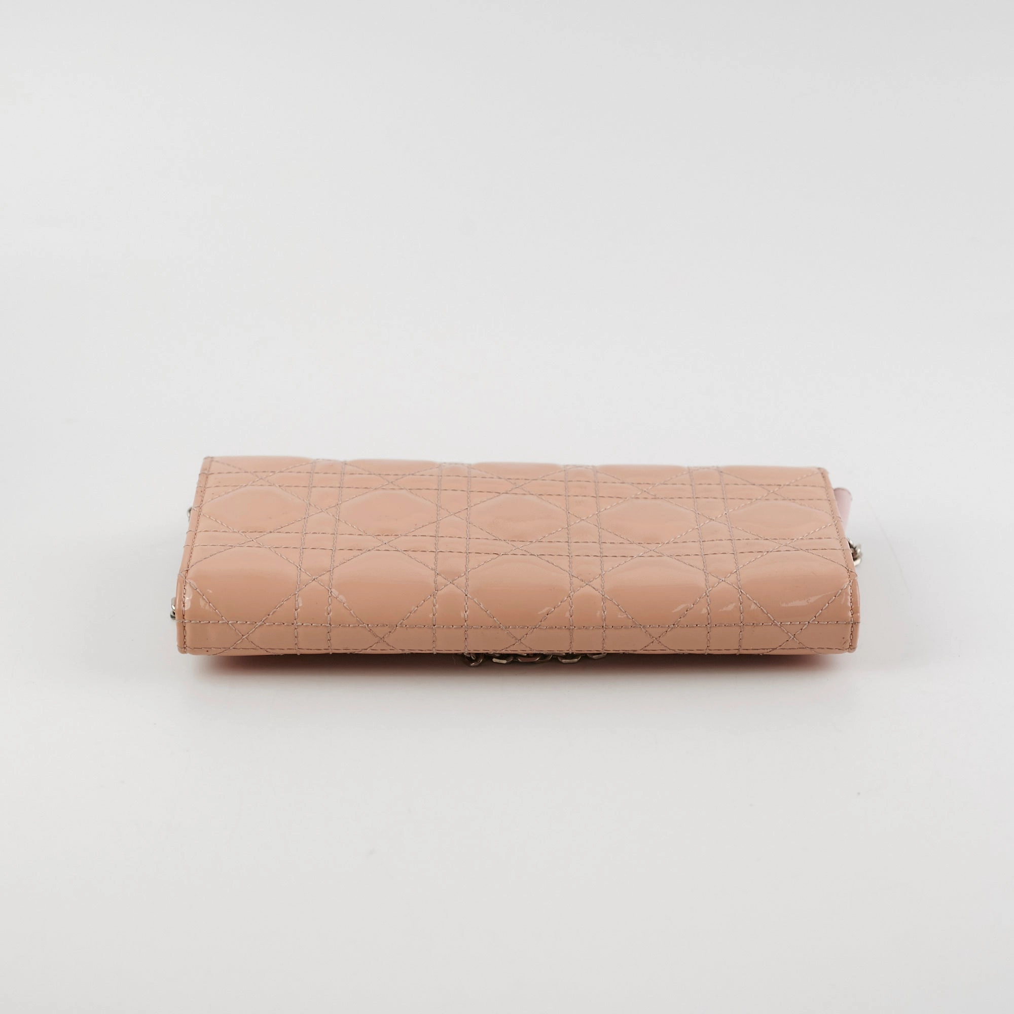 Dior Wallet On Chain Light Pink Patent