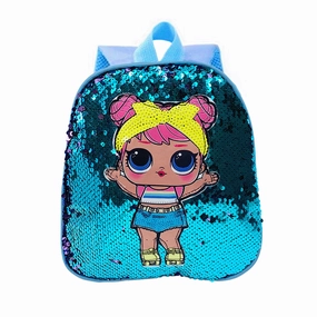 Disco Doll Sequins Mini Backpack - Blue