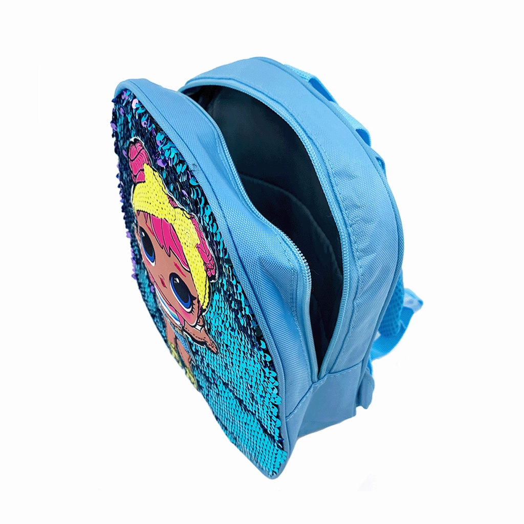 Disco Doll Sequins Mini Backpack - Blue