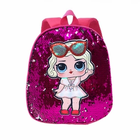Disco Doll Sequins Mini Backpack - Pink