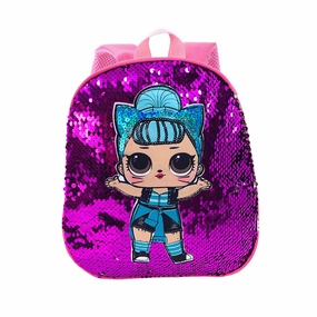 Disco Doll Sequins Mini Backpack - Purple
