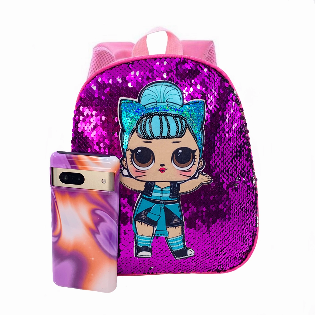 Disco Doll Sequins Mini Backpack - Purple