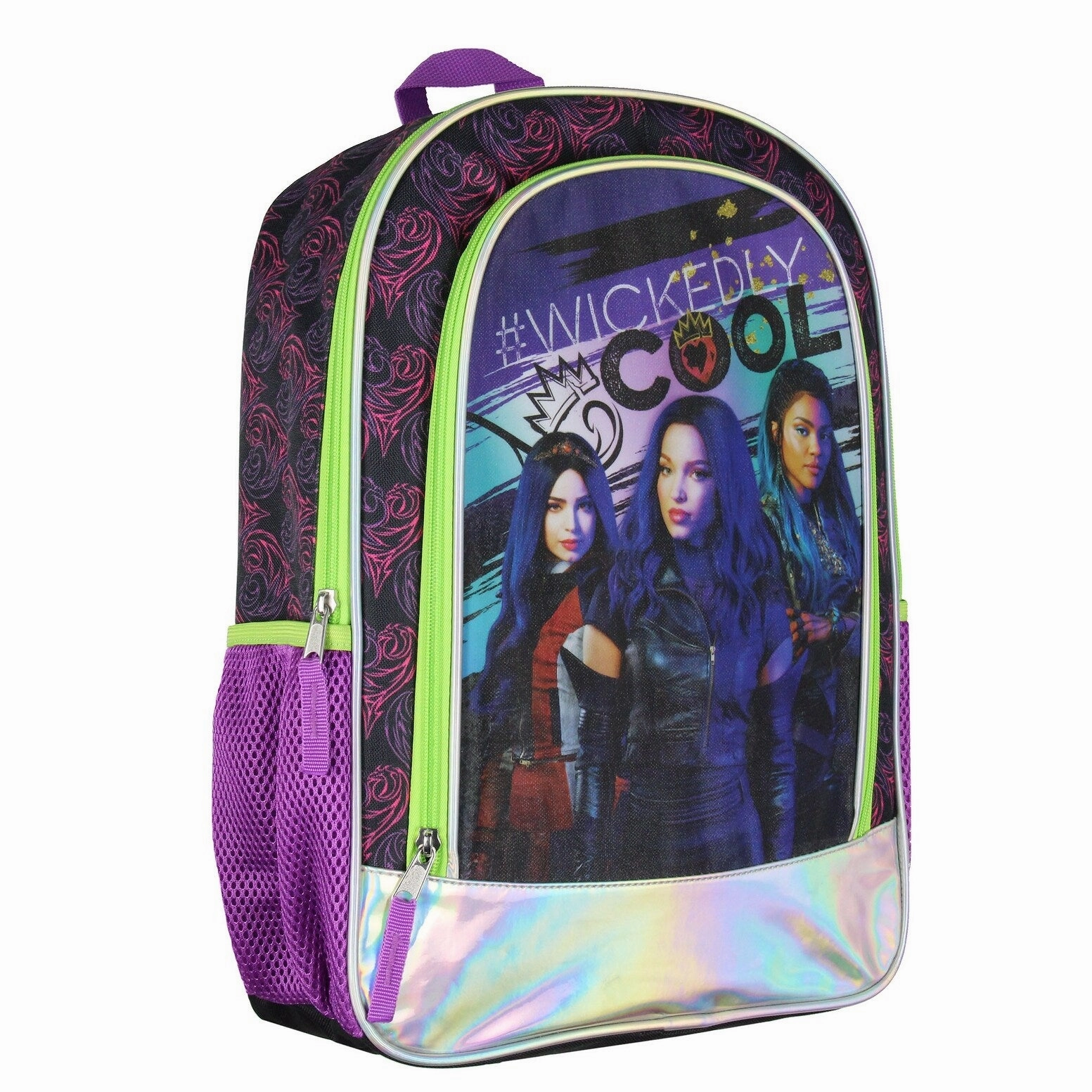 Disney Descendants Backpack Wickedly Cool Mal Uma Evie School Travel Backpack - One Size