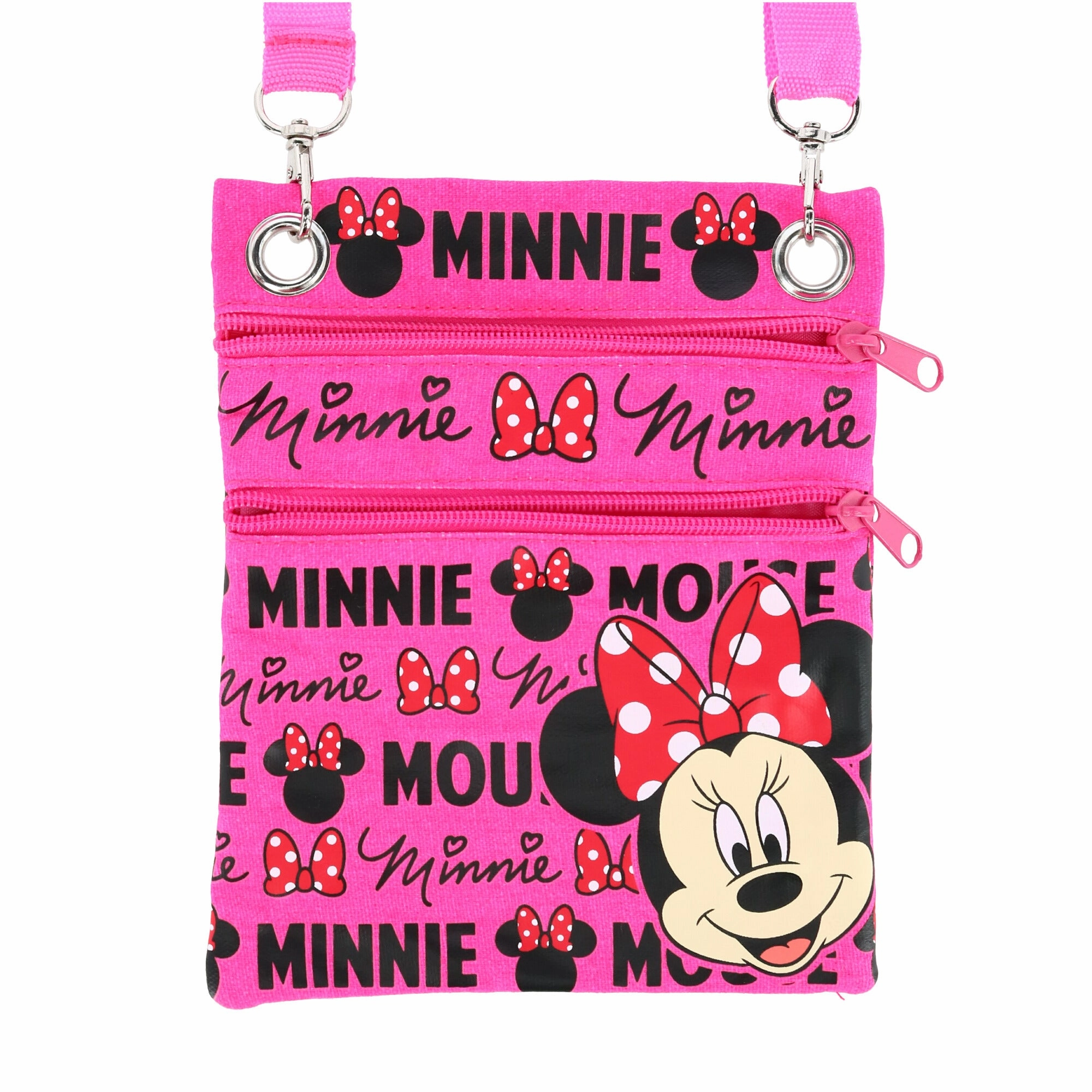 Disney Minnie Mouse Ears & Bow Passport Crossbody Bag