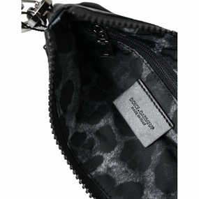 Dolce & Gabbana Chic Nylon-Leather Designer Women's Pouch