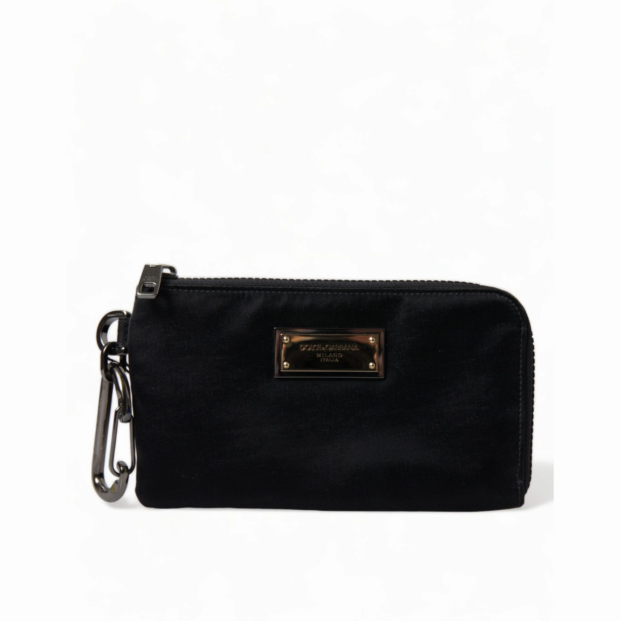 Dolce & Gabbana Chic Nylon-Leather Designer Women's Pouch