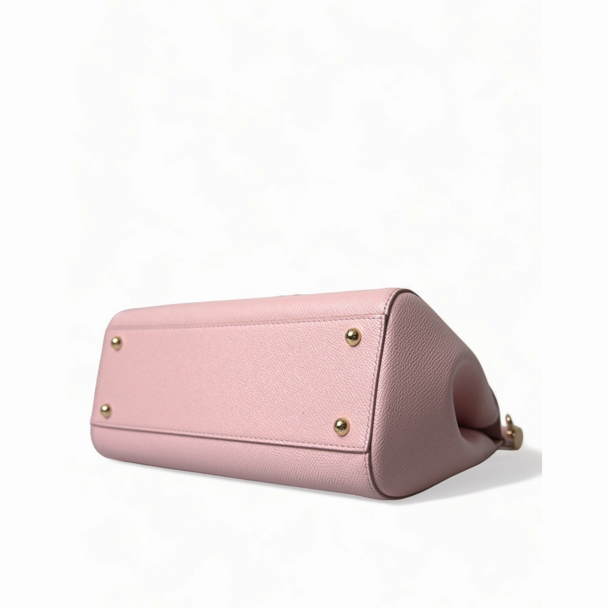 Dolce & Gabbana Chic Pink Sicily Leather Shoulder Women's Bag