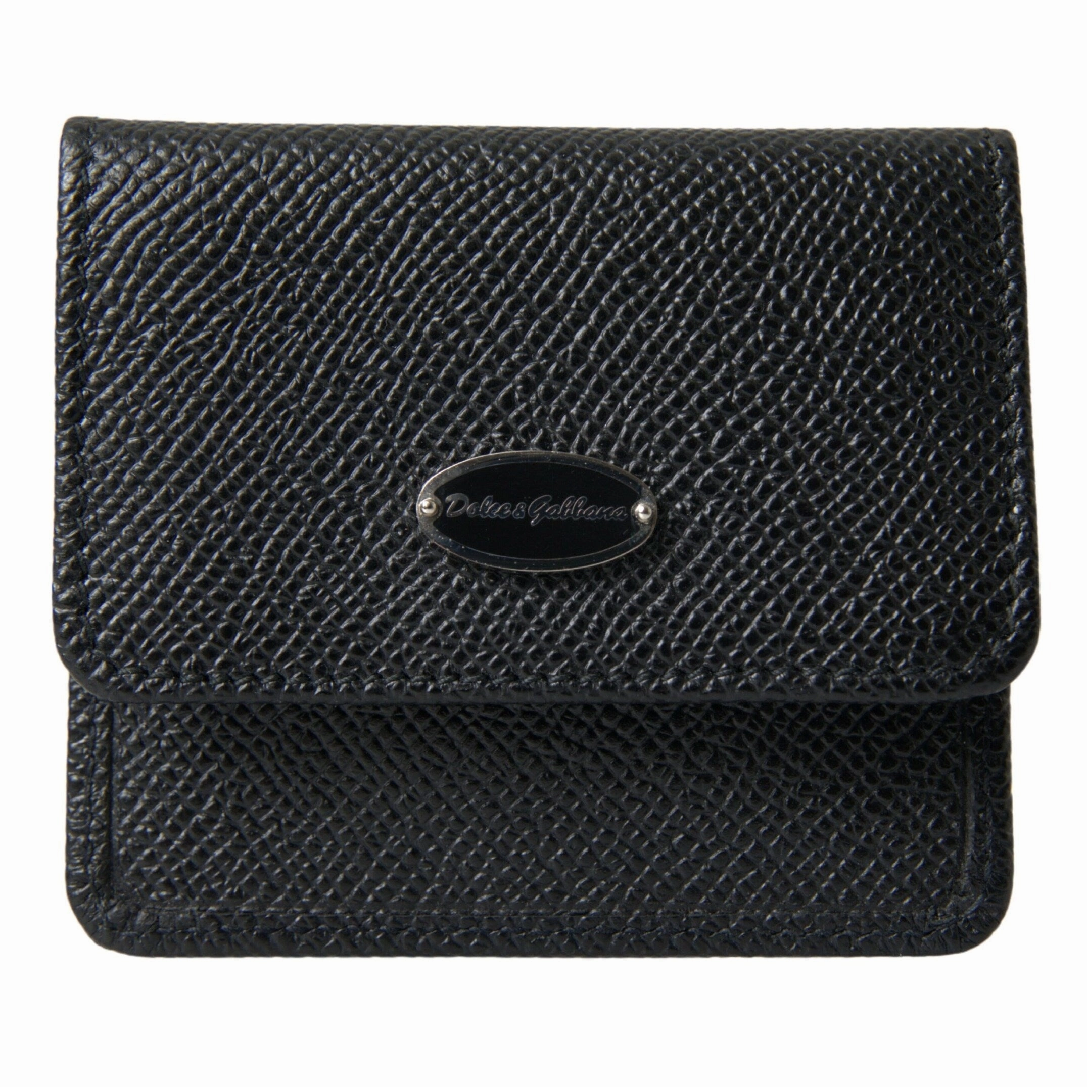 Dolce & Gabbana Elegant Leather Bifold Coin Purse Women's Wallet - One Size