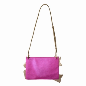 Dolce & Gabbana Glamorous Pink Glittered CLEO Clutch Women's Purse
