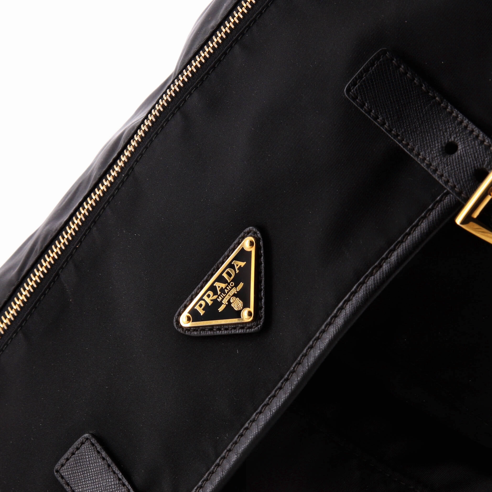 Double Buckle Flap Messenger Bag Tessuto Large