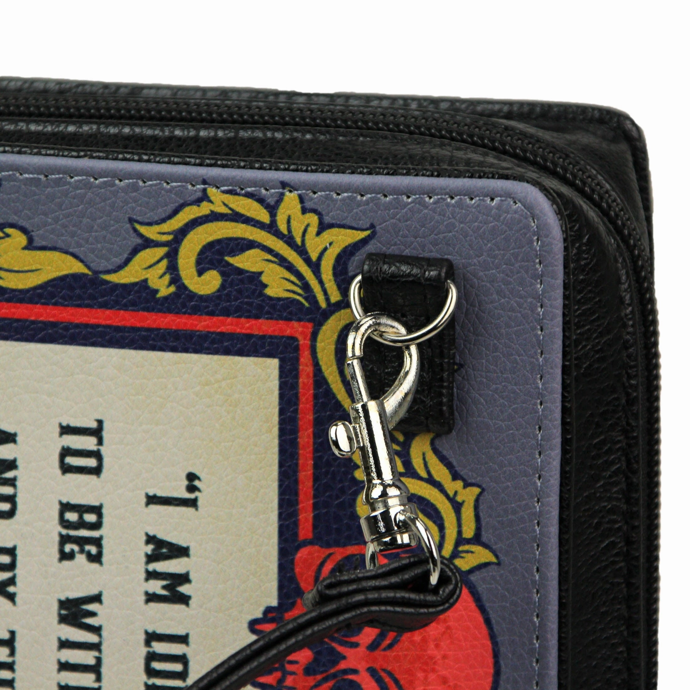 Dracula Book Clutch With Strap, Gothic Fashion For Dark Style Lovers