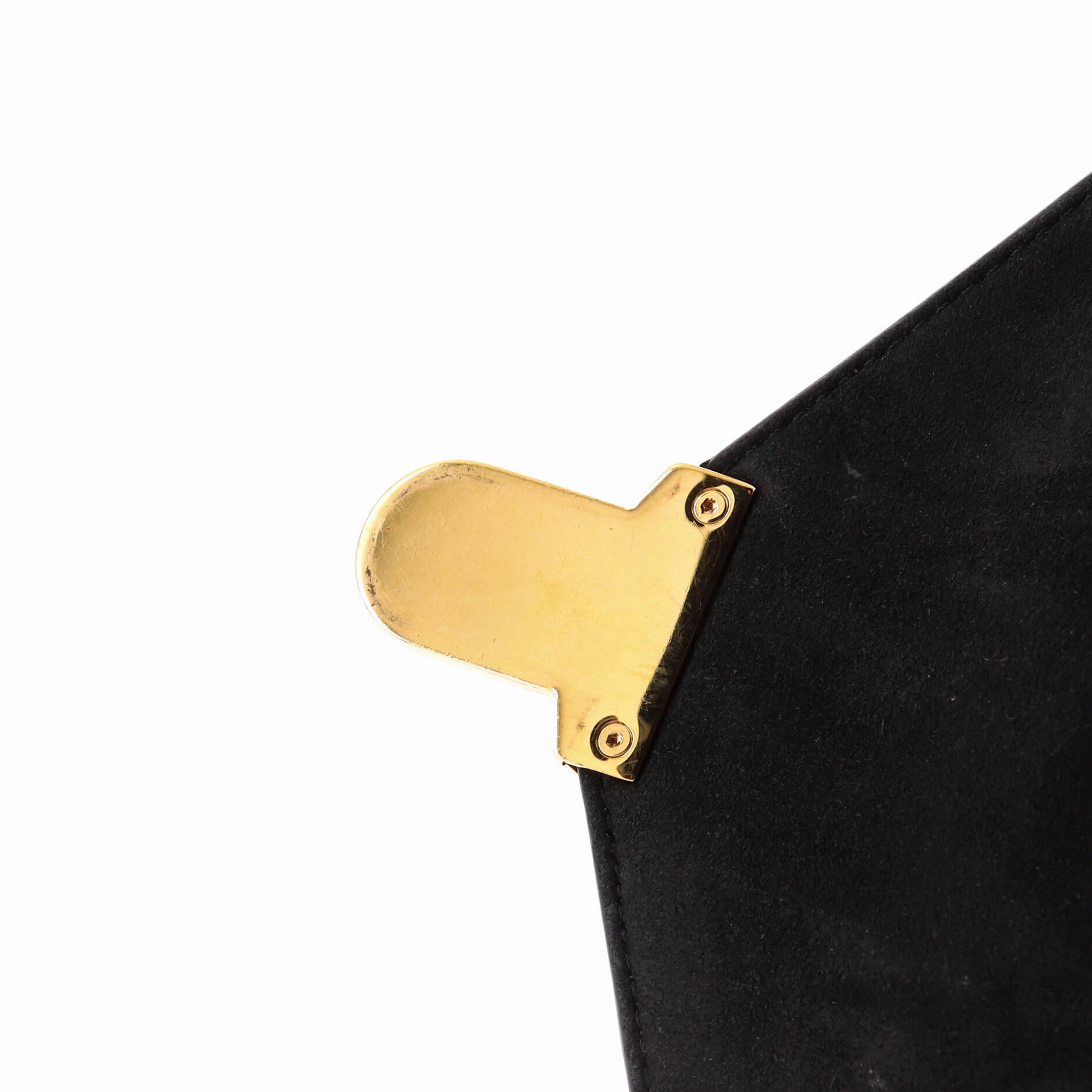 Drawstring Flap Backpack Leather with Zucca Embossed Detail Small