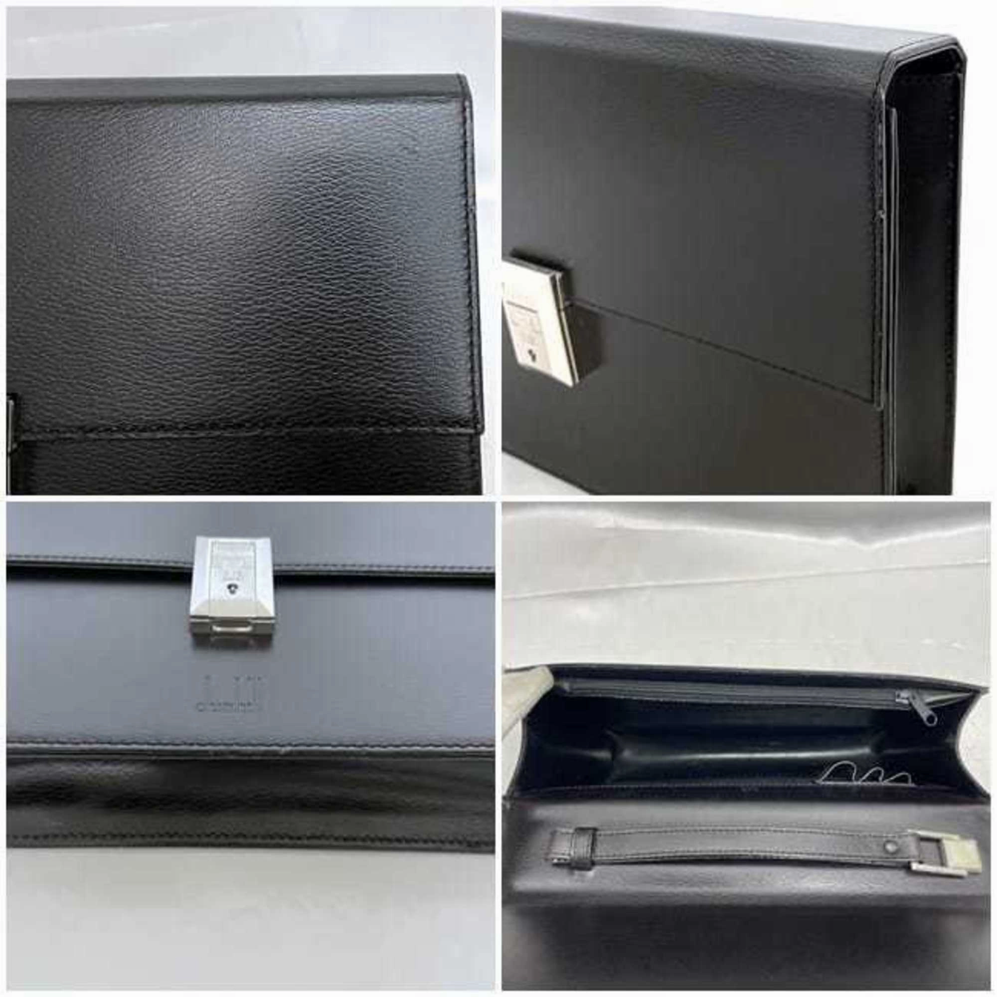 Dunhill Leather Clutch Bag (Pre-Owned)