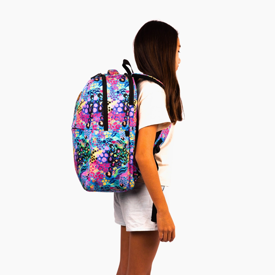 Electric Leopard Laptop Backpack