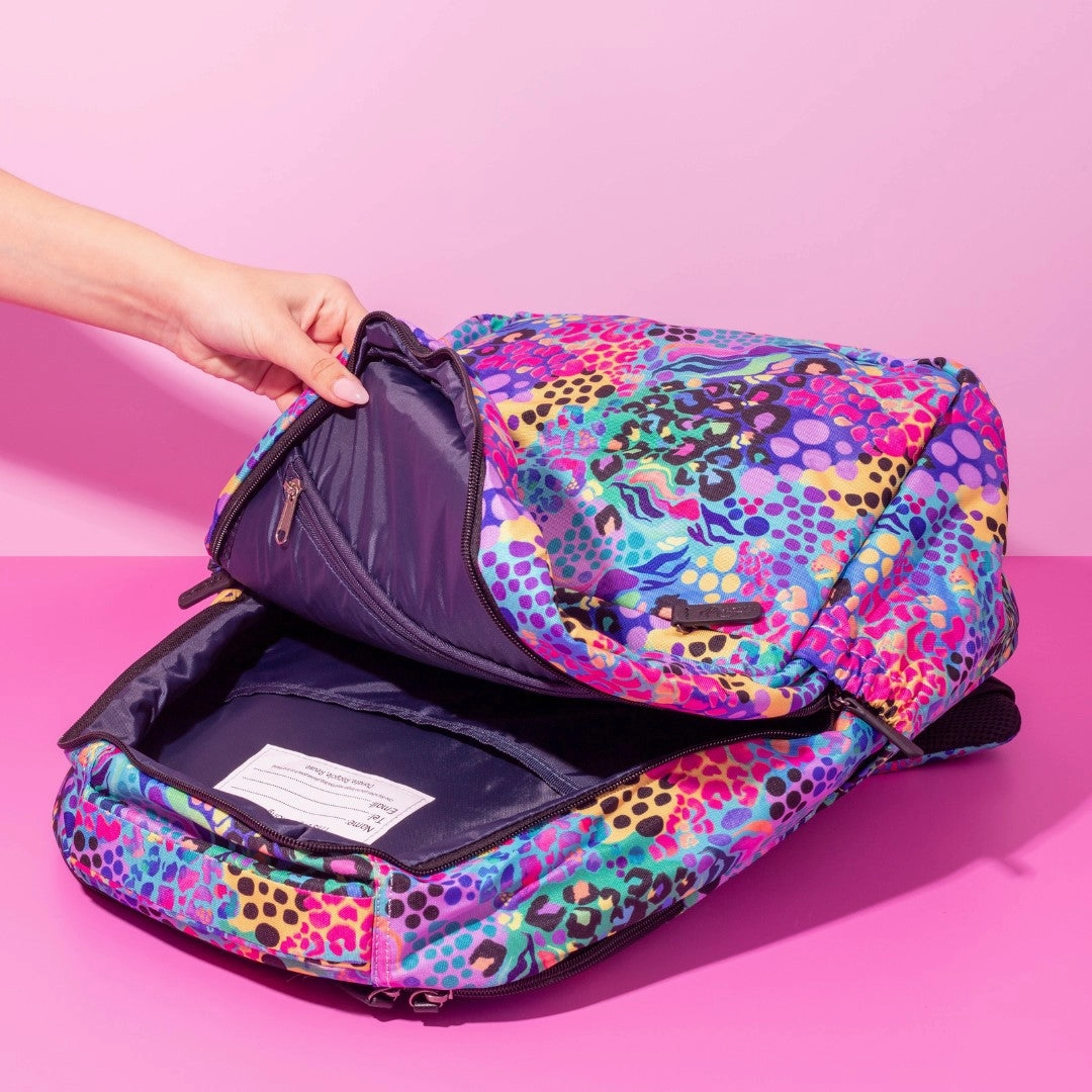 Electric Leopard Laptop Backpack