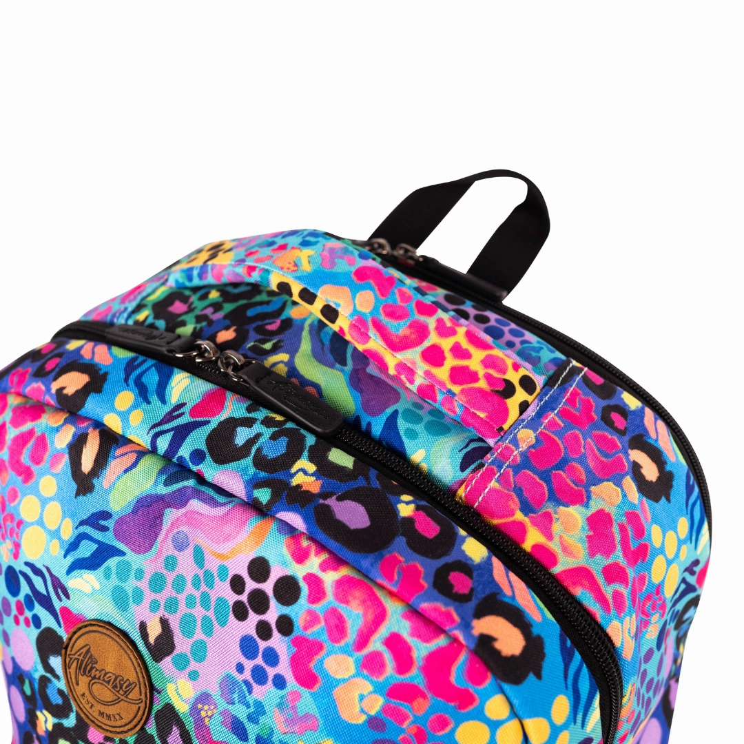 Electric Leopard Laptop Backpack