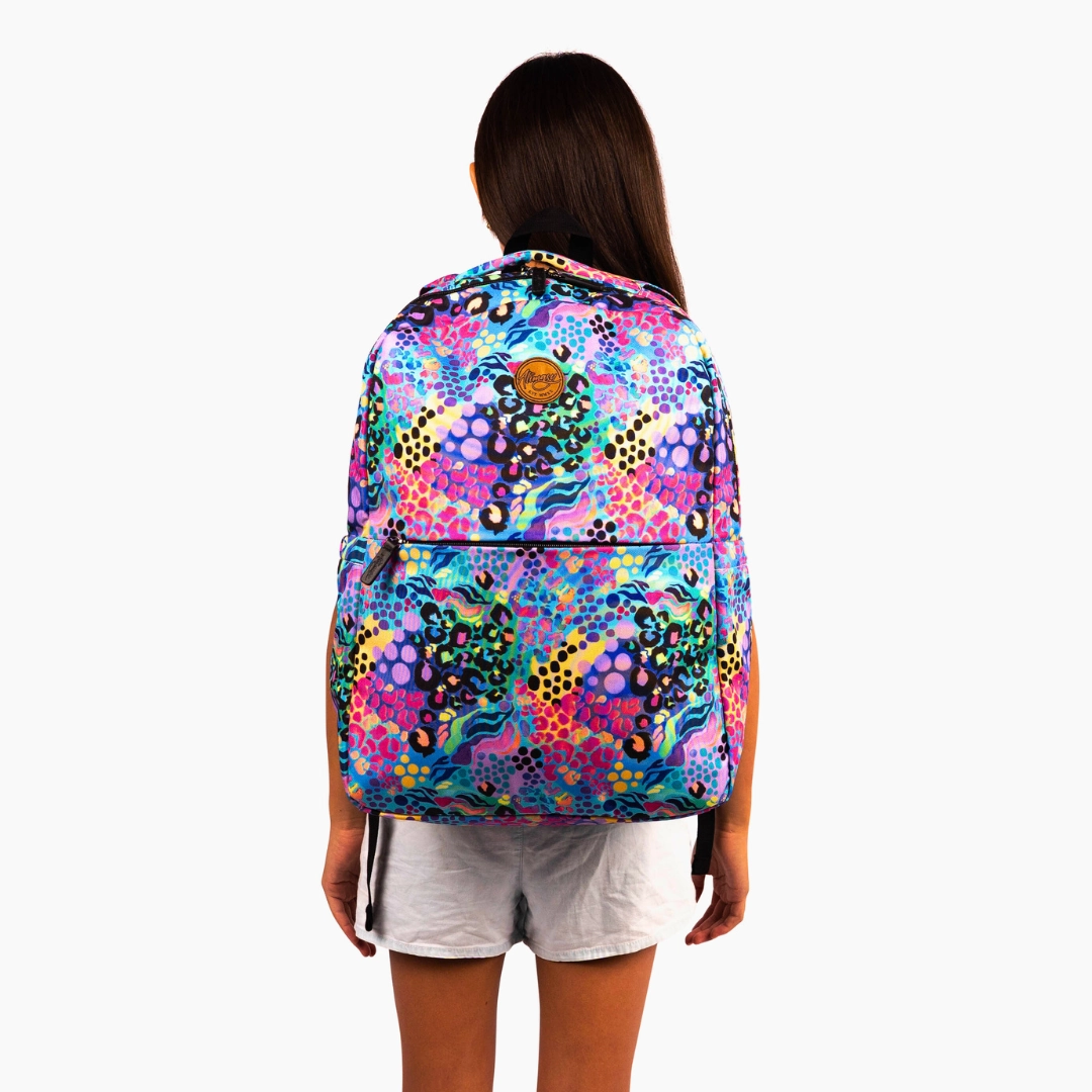 Electric Leopard Laptop Backpack