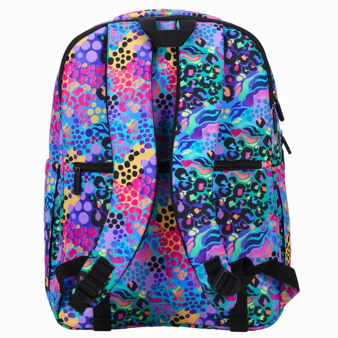Electric Leopard Laptop Backpack