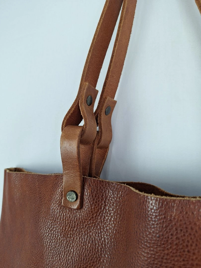Elk Classic Perforated Leather Tote Bag