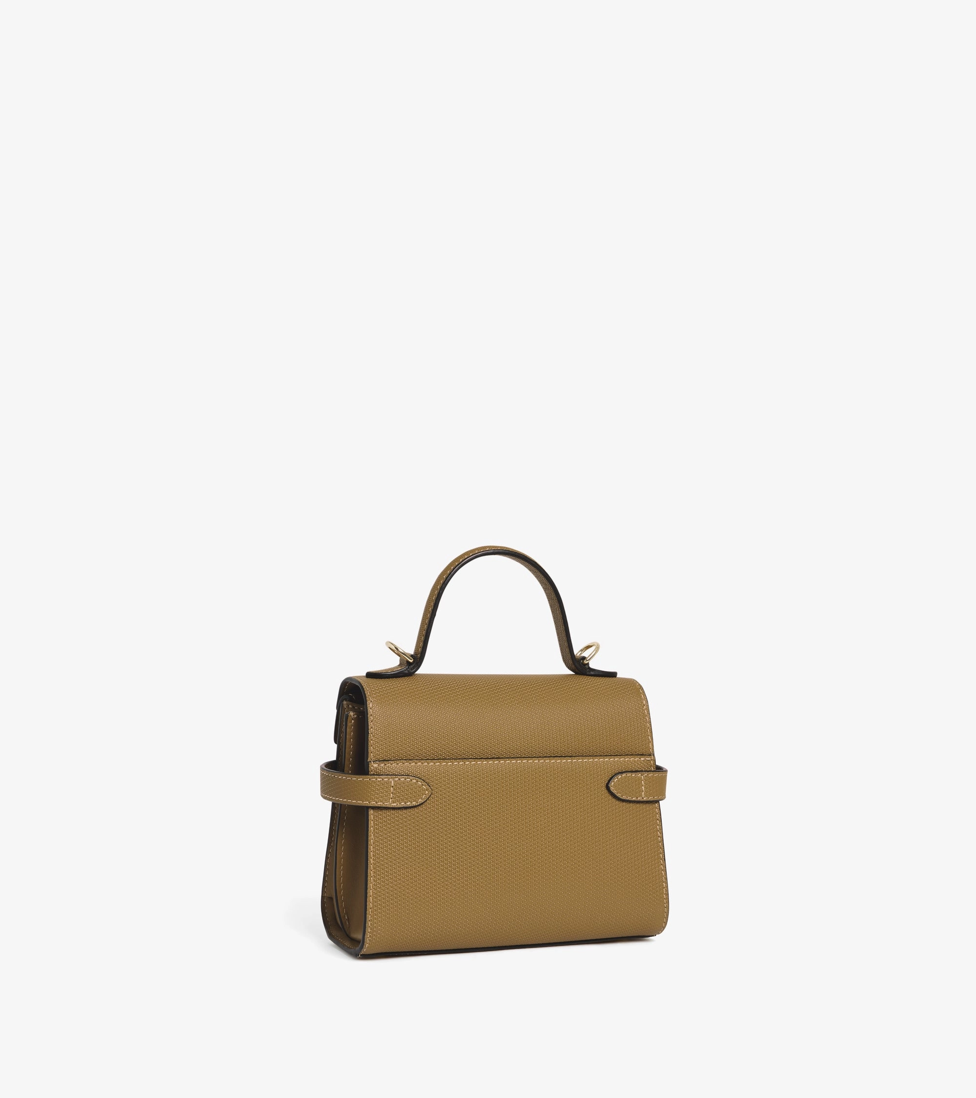 Emilie small handbag with double flap in T-signature leather