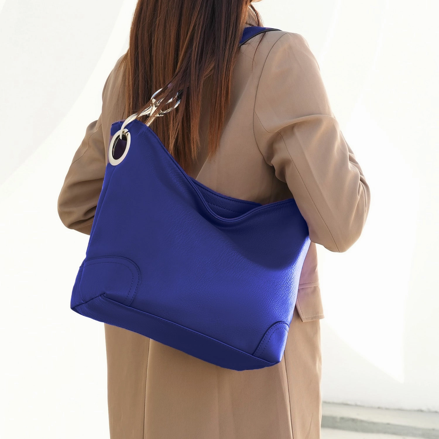Emily Hobo Women's Bag Vegan Leather Multi Compartments by Mia K.