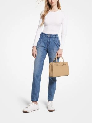 Everly Medium Saffiano Leather Satchel