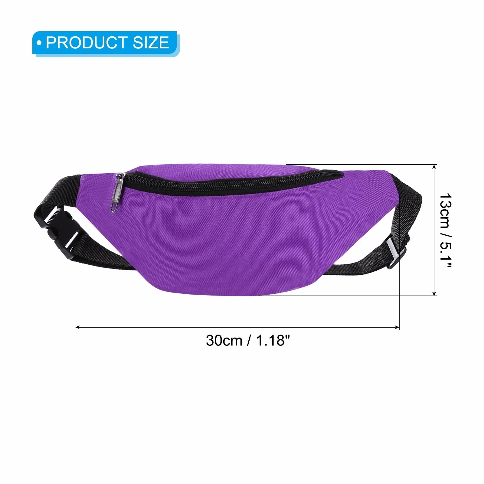 Fanny Pack, Waist Bag Pack Belt Bag with Adjustable Strap
