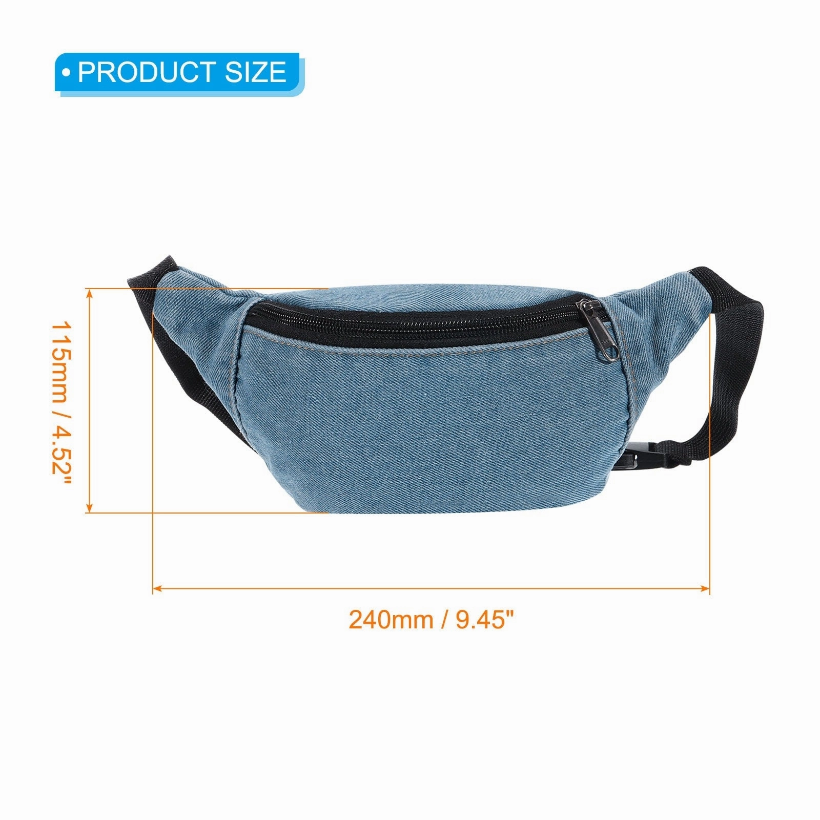 Fanny Pack, Waist Bag Pack Waterproof Belt Bag with Adjustable Strap