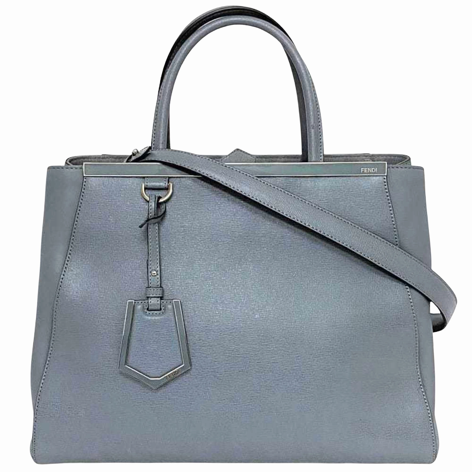 Fendi 2Jours Leather Tote Bag (Pre-Owned)