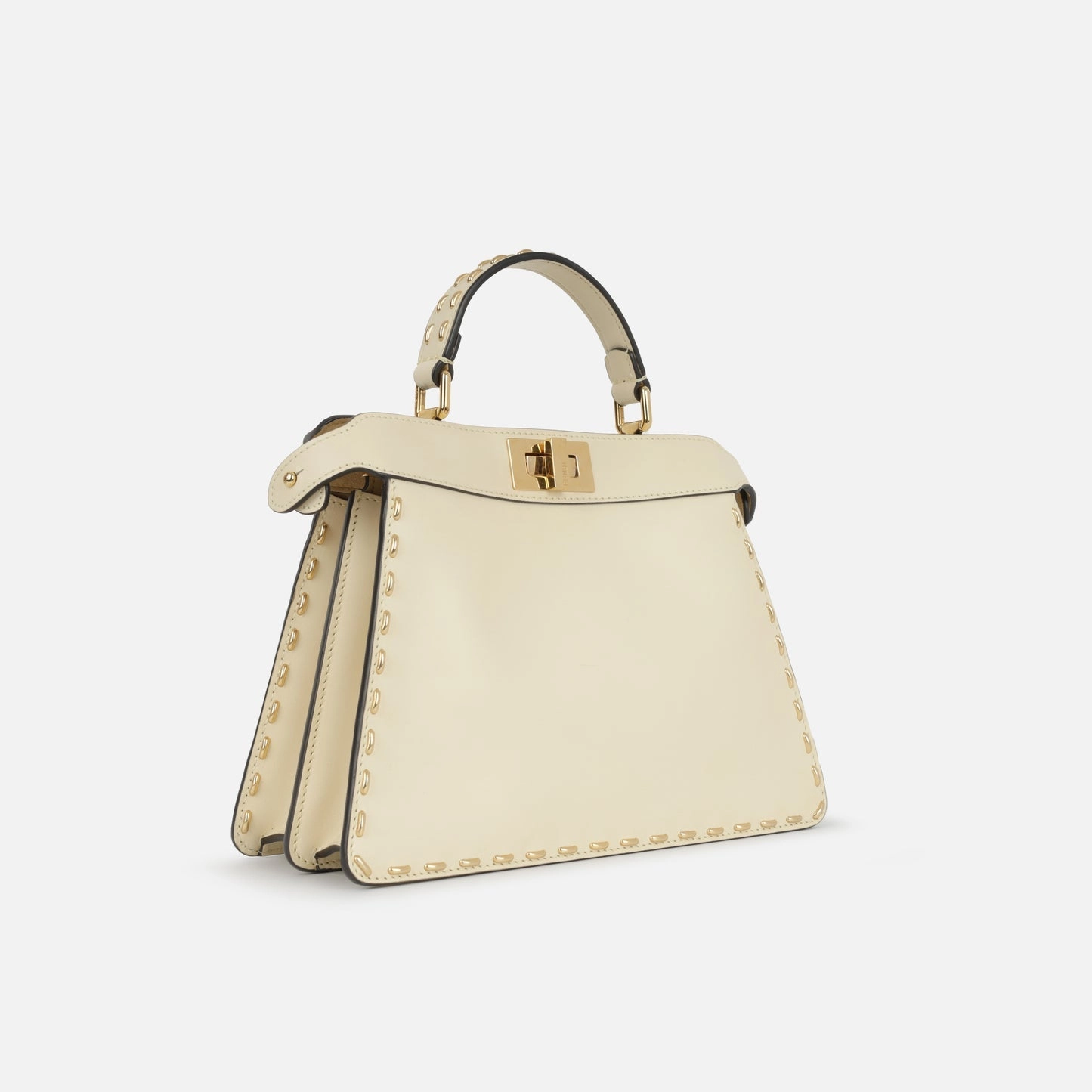 Fendi - Small Peekaboo ISeeU - Off-white Smooth Calfskin GHW - Pre-Loved