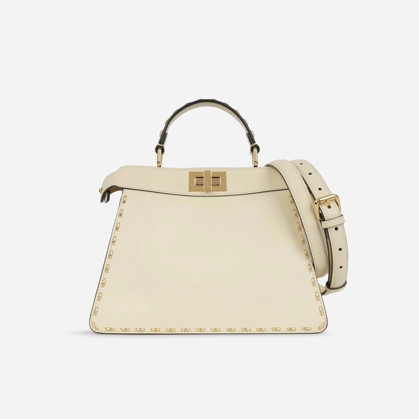 Fendi - Small Peekaboo ISeeU - Off-white Smooth Calfskin GHW - Pre-Loved
