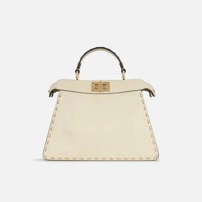 Fendi - Small Peekaboo ISeeU - Off-white Smooth Calfskin GHW - Pre-Loved