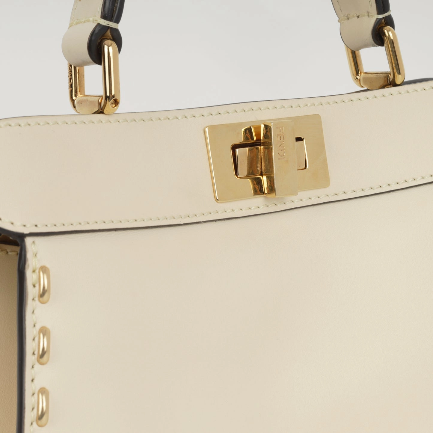 Fendi - Small Peekaboo ISeeU - Off-white Smooth Calfskin GHW - Pre-Loved