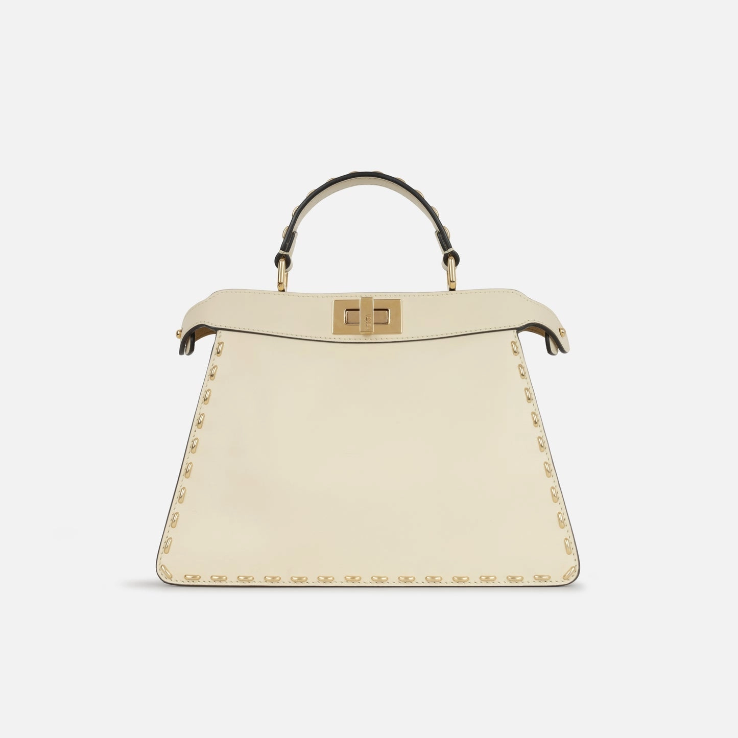 Fendi - Small Peekaboo ISeeU - Off-white Smooth Calfskin GHW - Pre-Loved