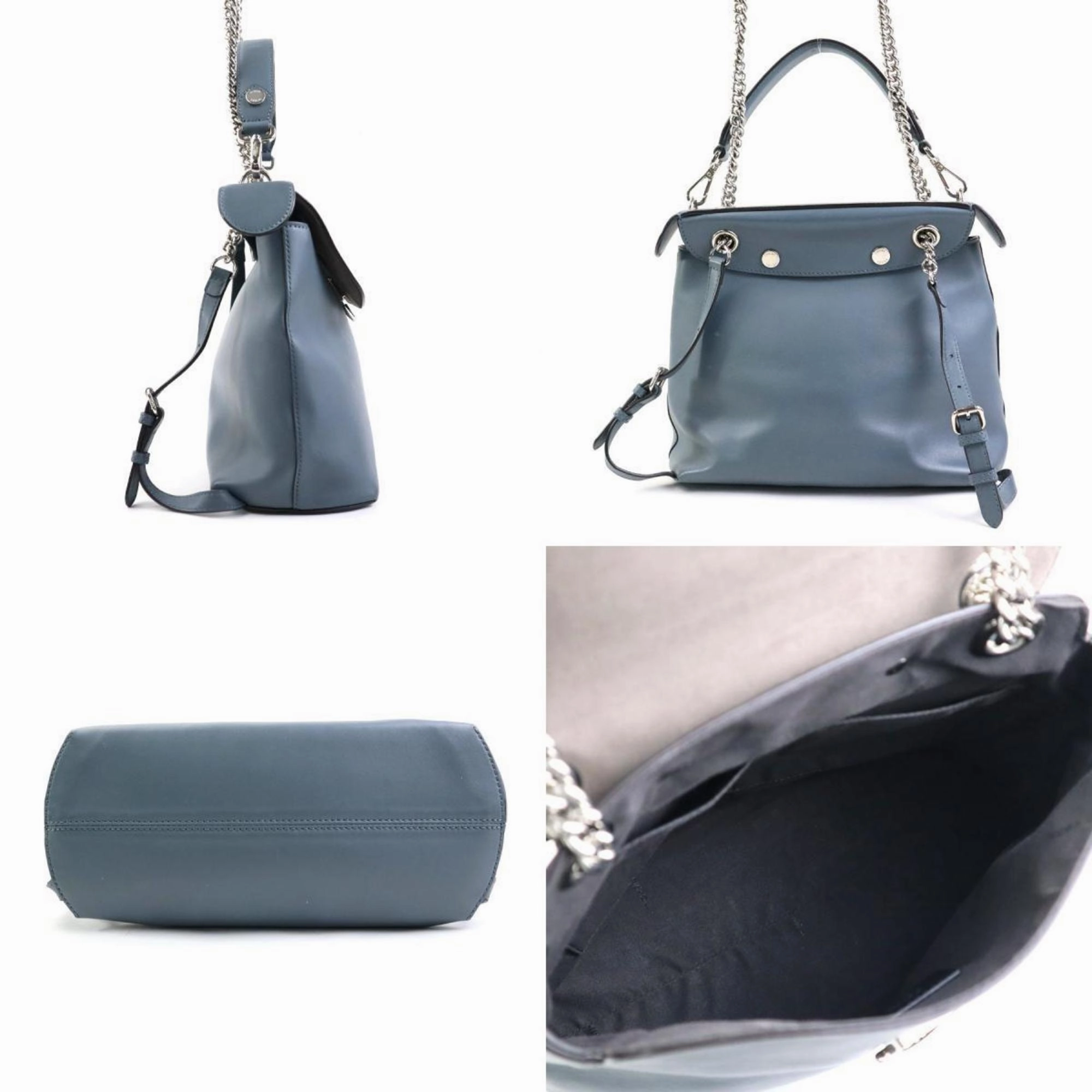 Fendi Back To School Leather Backpack Bag (Pre-Owned)