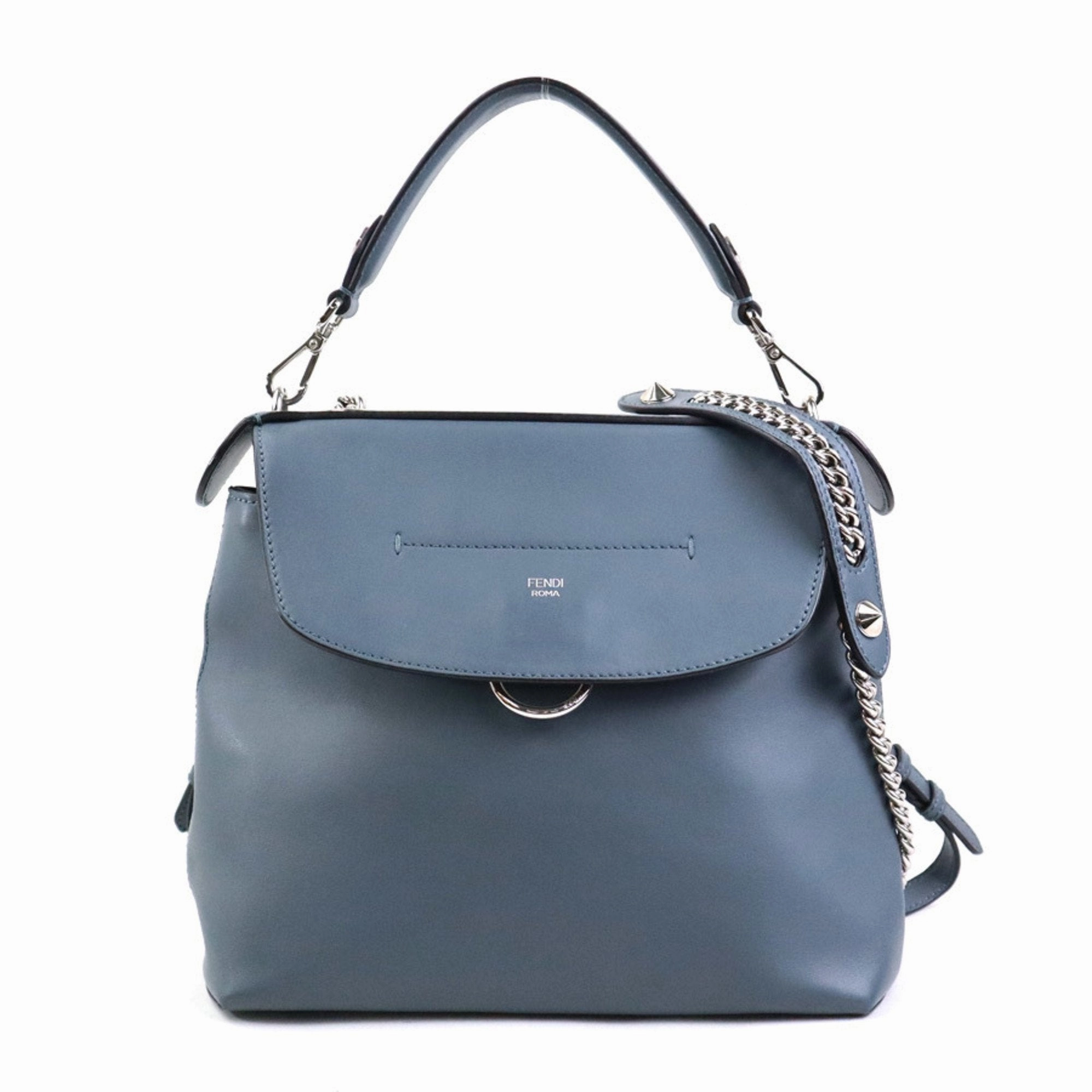 Fendi Back To School Leather Backpack Bag (Pre-Owned)