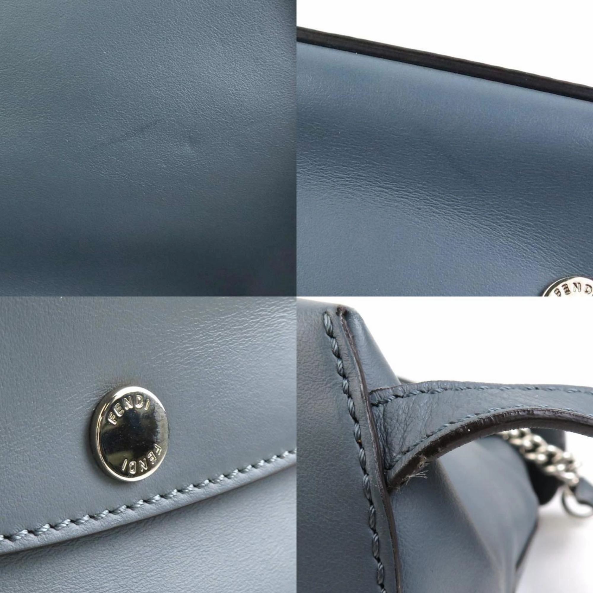 Fendi Back To School Leather Backpack Bag (Pre-Owned)