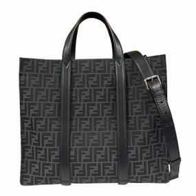 Fendi  Fabric Leather Shoulder Bag Tote Bag (Pre-Owned)