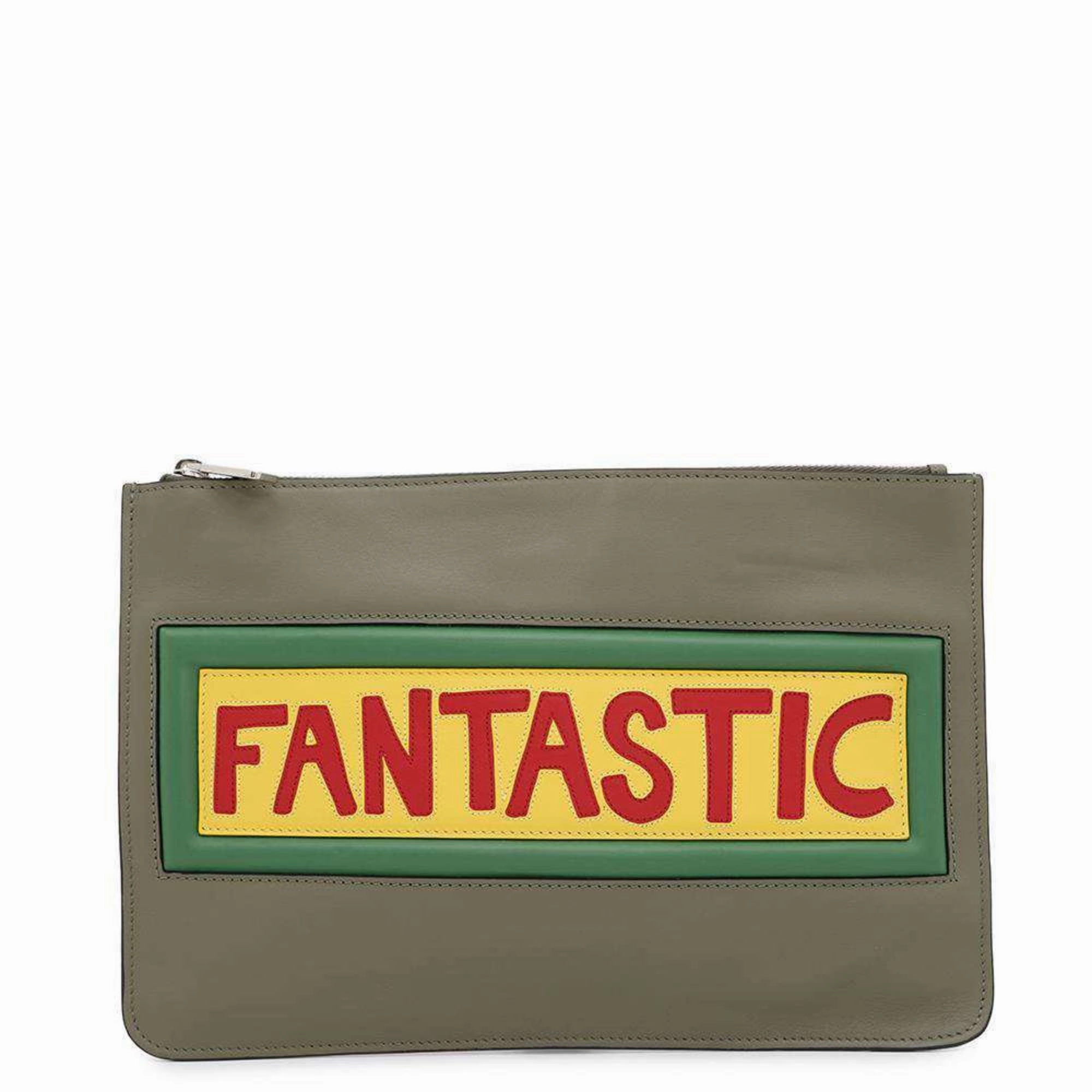 Fendi Leather Clutch Bag (Pre-Owned)