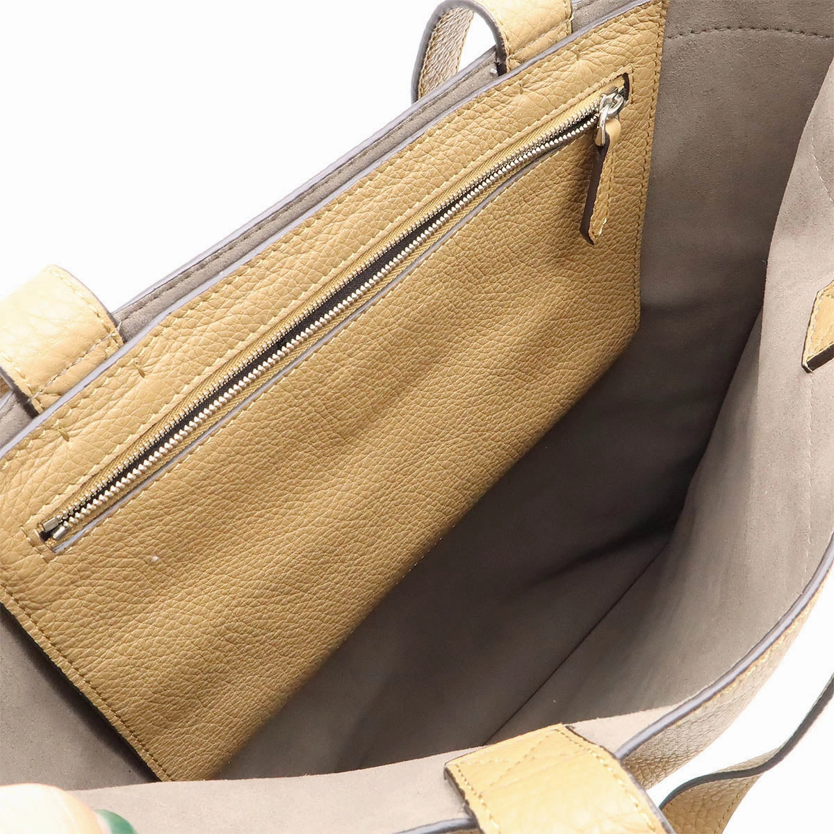 Fendi Leather Print Tote Bag