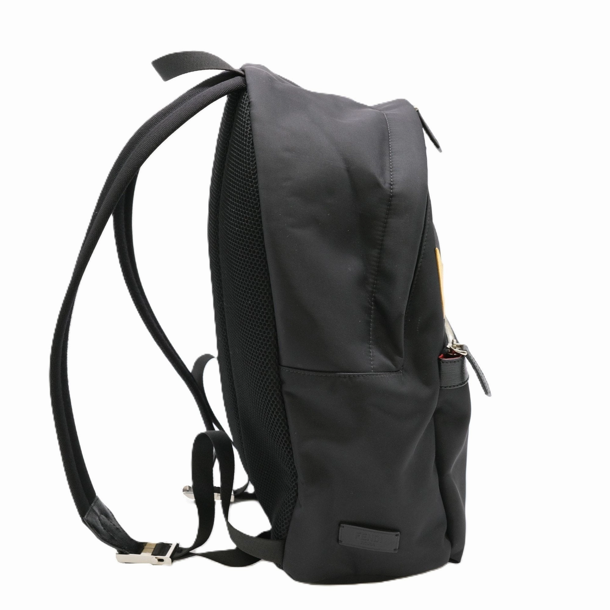 Fendi Nylon Leather Backpack (Pre-Owned)